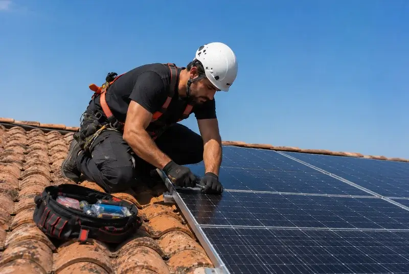 Maintenance et monitoring de panneaux solaires à Barraux