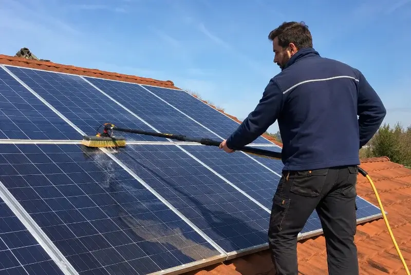 Nettoyage et entretien de panneaux solaires à Barraux
